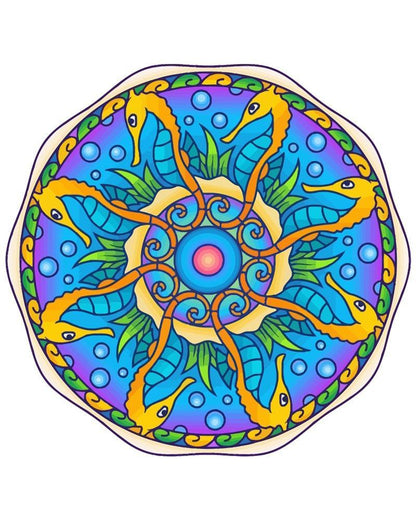 Malen nach Zahlen - Malen nach Zahlen - Mandala - Seepferd