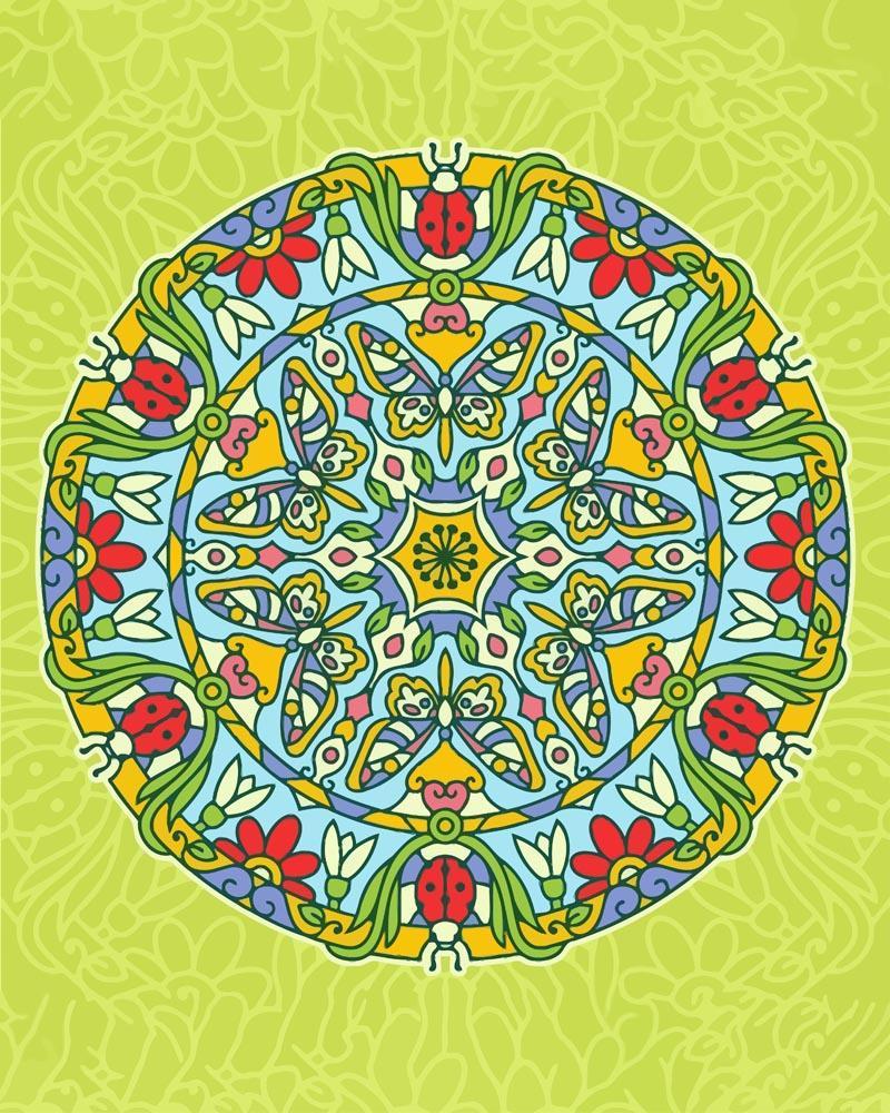 Malen nach Zahlen - Malen nach Zahlen - Mandala - Frühlingsfarben