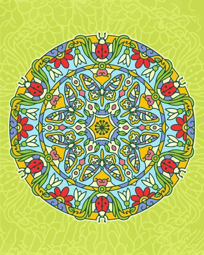 Malen nach Zahlen - Malen nach Zahlen - Mandala - Frühlingsfarben