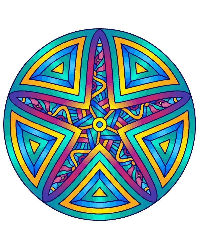 Malen nach Zahlen - Malen nach Zahlen - Mandala - Seestern
