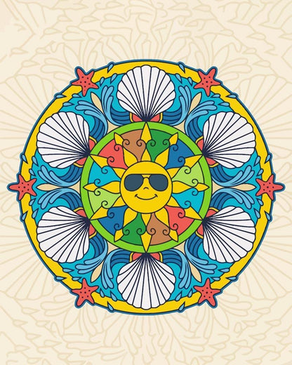 Malen nach Zahlen - Malen nach Zahlen - Mandala - Sommerfarben