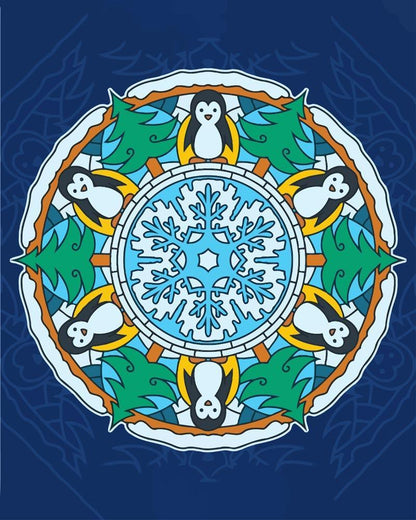 Malen nach Zahlen - Malen nach Zahlen - Mandala - Winterfarben