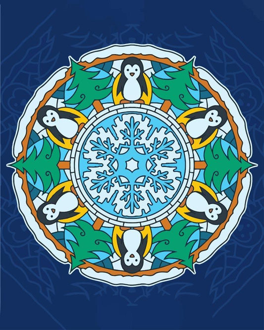 Malen nach Zahlen - Malen nach Zahlen - Mandala - Winterfarben