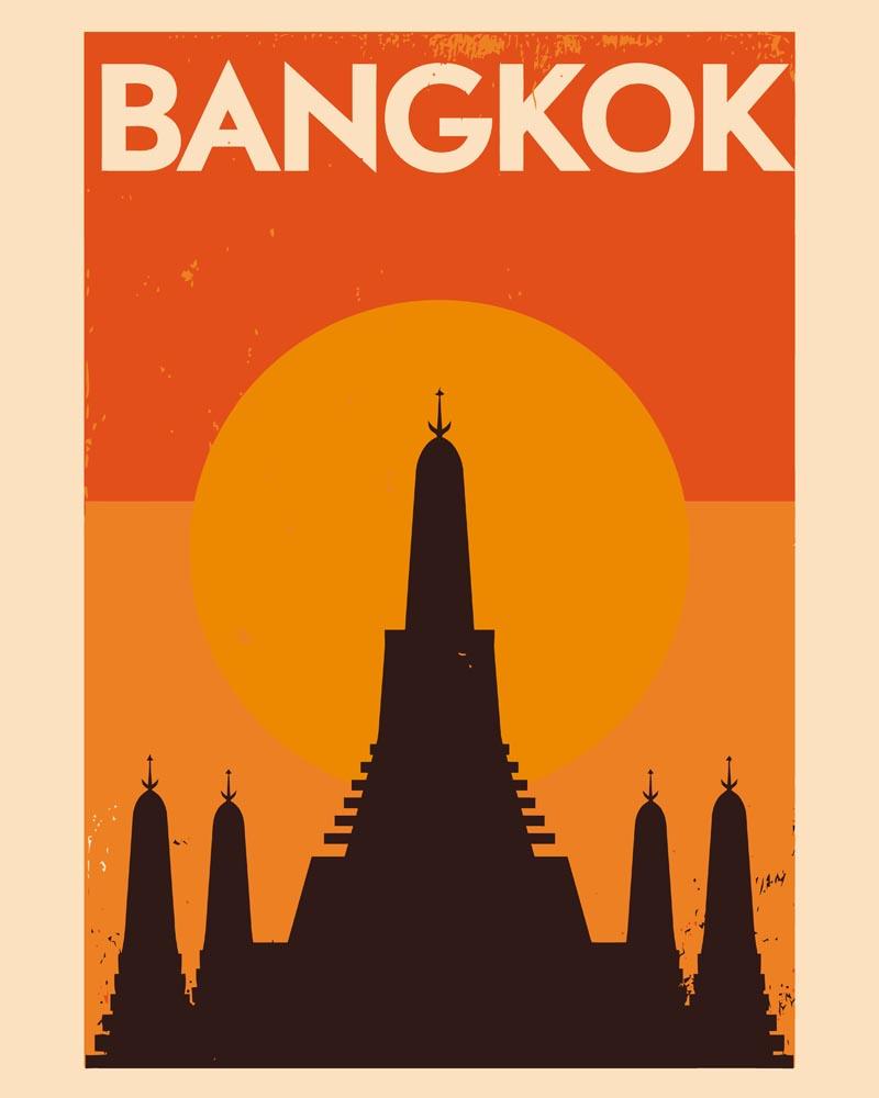 Malen nach Zahlen   Malen nach Zahlen   Retro   Bangkok