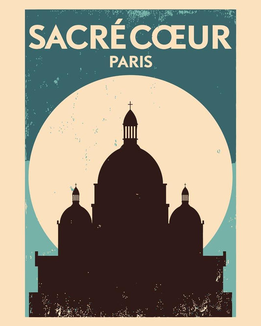 Malen nach Zahlen - Malen nach Zahlen - Retro - Sacre Coeur