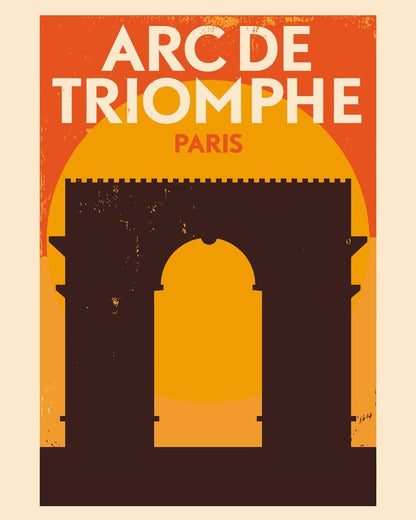 Malen nach Zahlen - Malen nach Zahlen - Retro - Arc de Triomphe