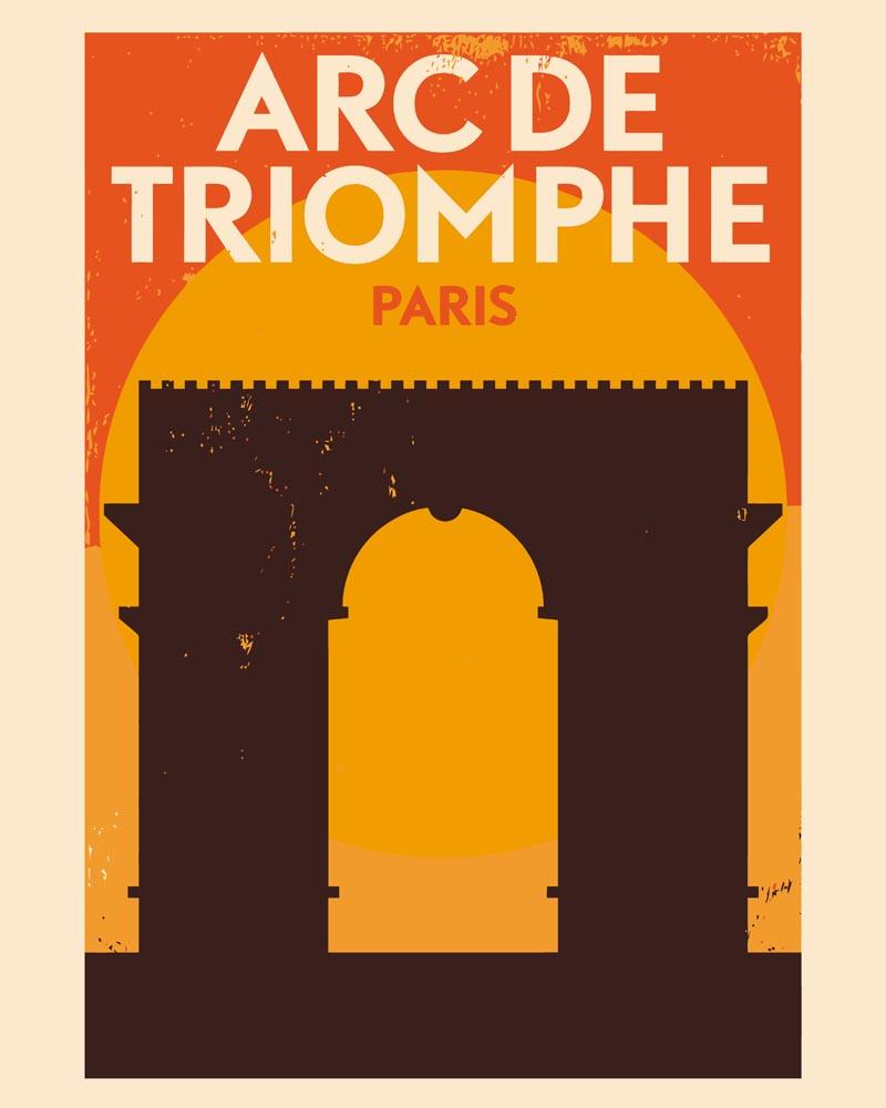 Malen nach Zahlen   Malen nach Zahlen   Retro   Arc de Triomphe