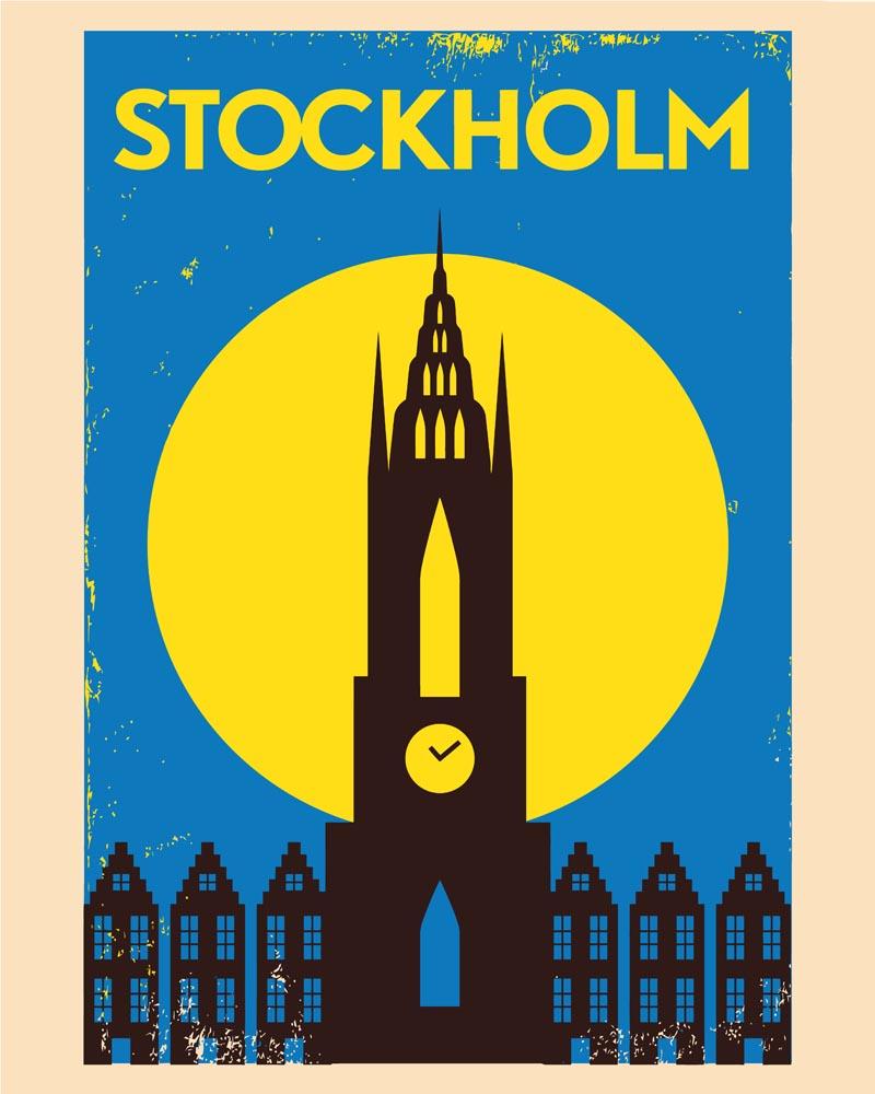 Malen nach Zahlen   Malen nach Zahlen   Retro   Stockholm