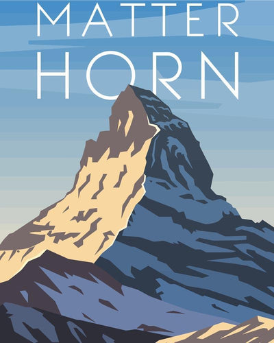 Malen nach Zahlen - Malen nach Zahlen - Travel - Matterhorn