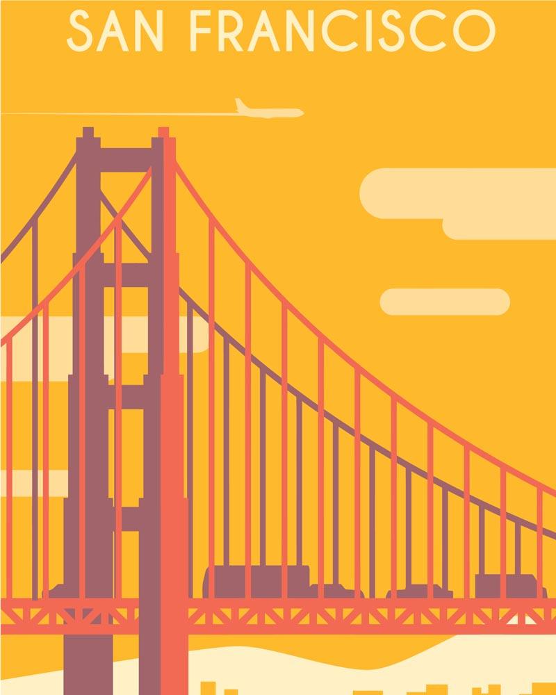 Malen nach Zahlen   Malen nach Zahlen   Travel  San Fracisco