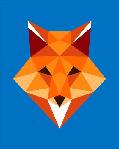 Malen nach Zahlen - Malen nach Zahlen - Polygon Fuchs