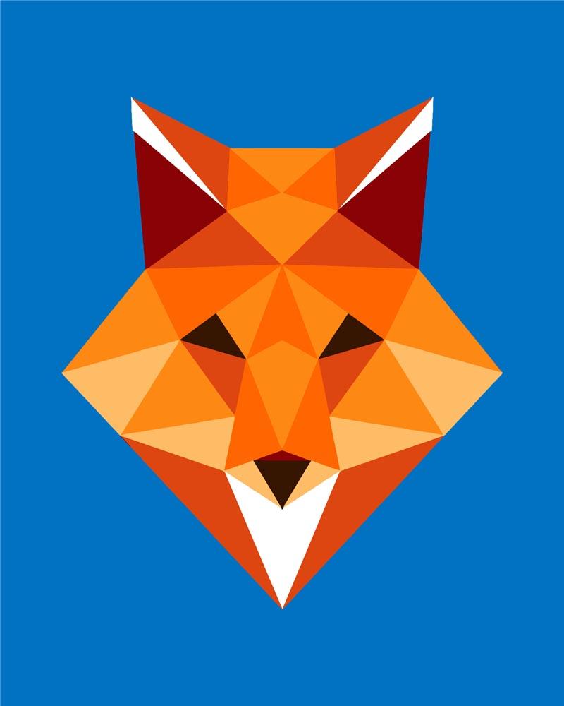 Malen nach Zahlen   Malen nach Zahlen   Polygon Fuchs