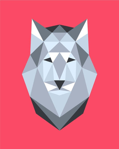 Malen nach Zahlen - Malen nach Zahlen - Polygon Wolf
