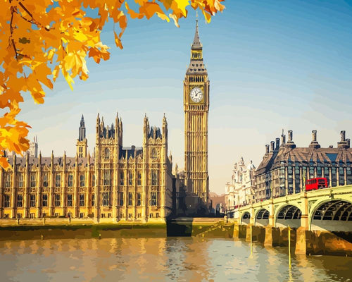 Malen nach Zahlen - Malen nach Zahlen - Big-Ben-in-London