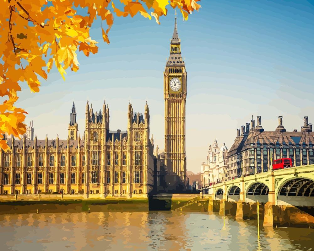 Malen nach Zahlen   Malen nach Zahlen   Big Ben in London