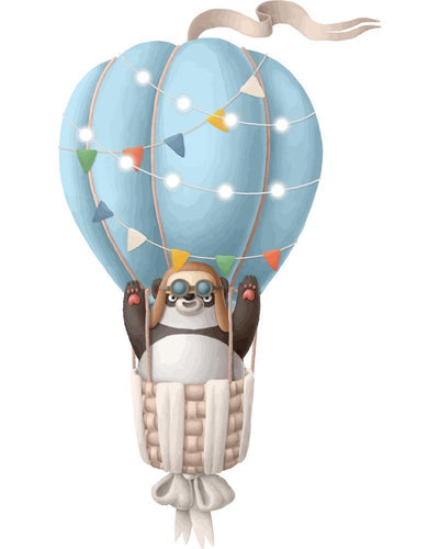 Malen nach Zahlen - Malen nach Zahlen - Heißluftballon - Panda