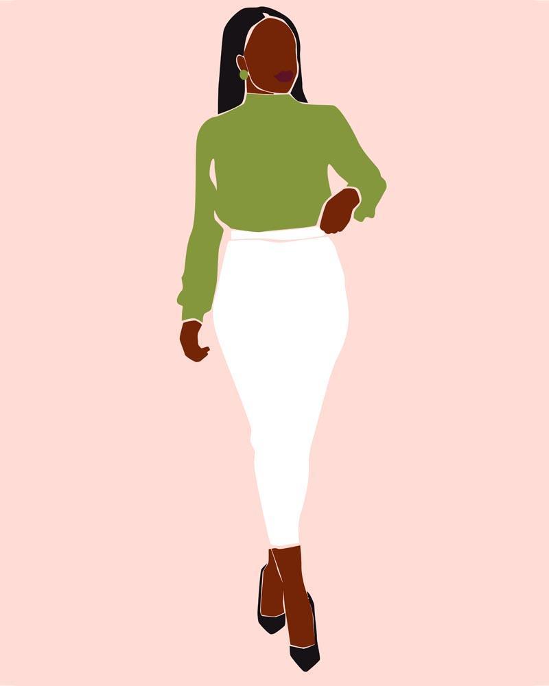 Malen nach Zahlen   Malen nach Zahlen   Lady Boss Portrait   10