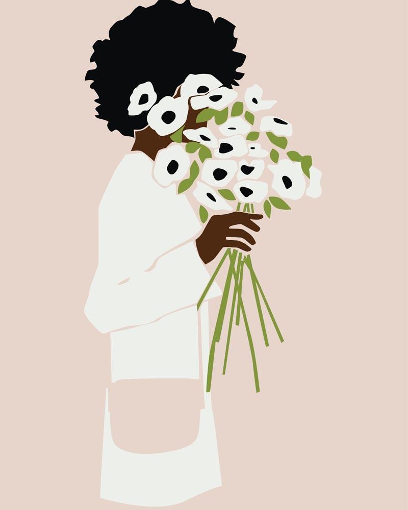 Malen nach Zahlen   Malen nach Zahlen   Lady Boss Portrait   11