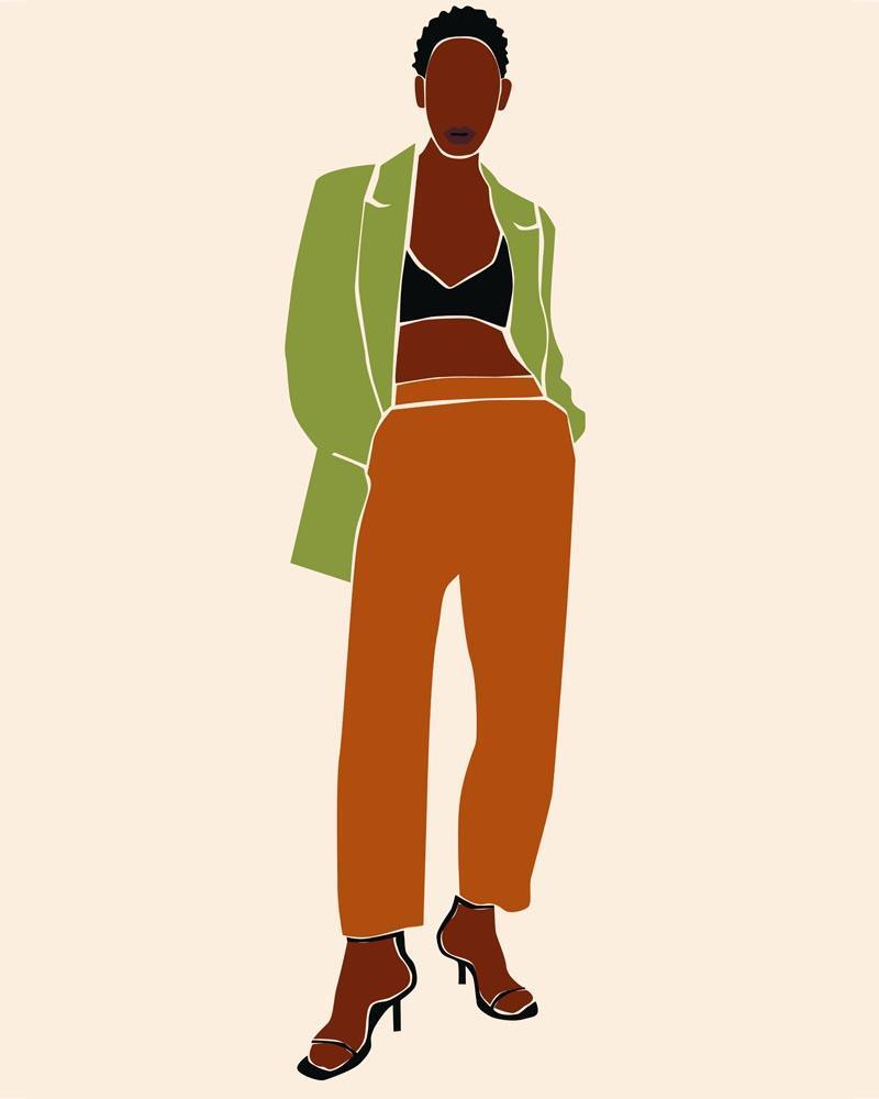 Malen nach Zahlen   Malen nach Zahlen   Lady Boss Portrait   19