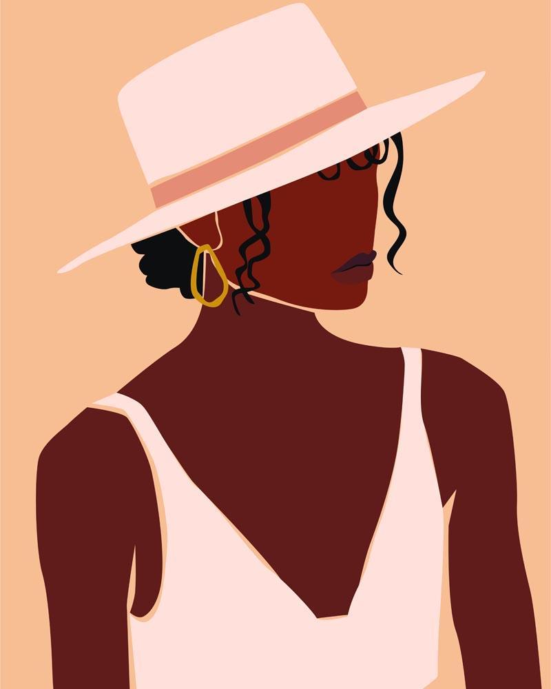 Malen nach Zahlen   Malen nach Zahlen   Lady Boss Portrait   4