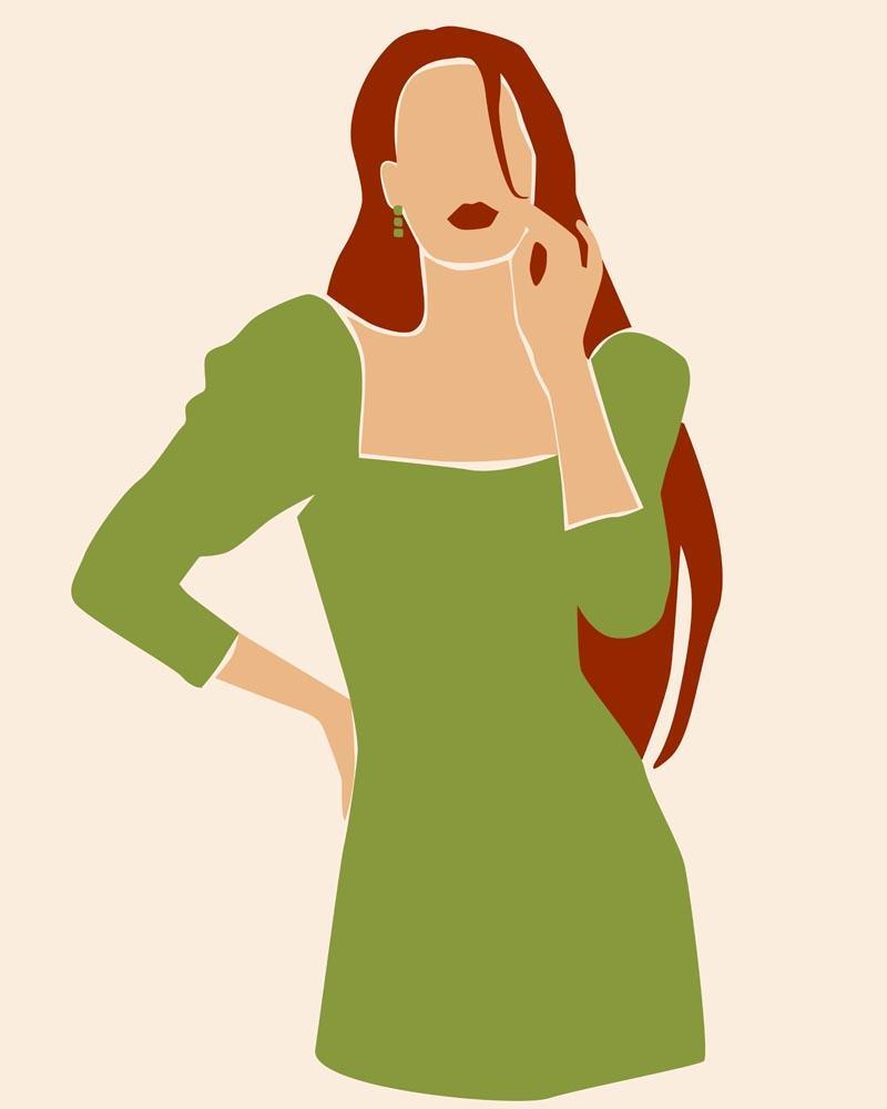 Malen nach Zahlen   Malen nach Zahlen   Lady Boss Portrait   6