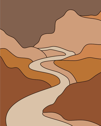 Malen nach Zahlen - Malen nach Zahlen - Boho - Landschaft - 17
