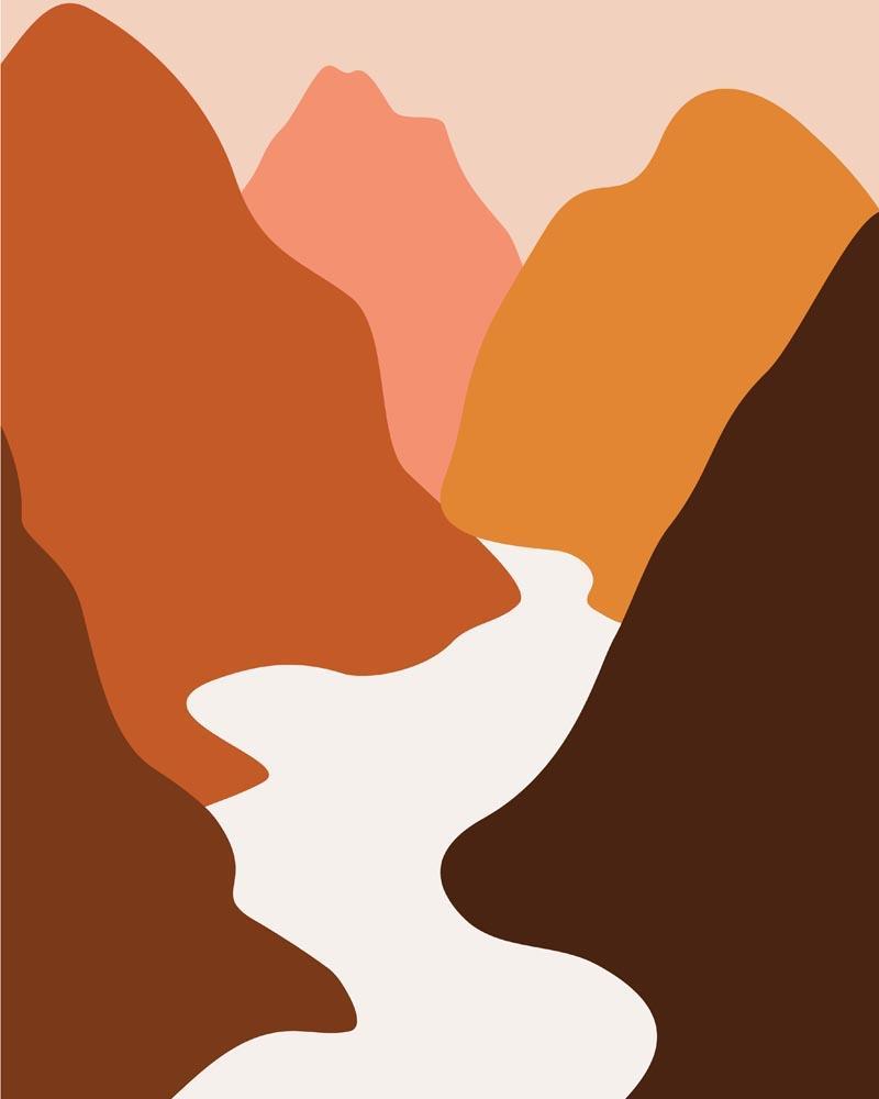 Malen nach Zahlen - Malen nach Zahlen - Landschaft Illustration 12