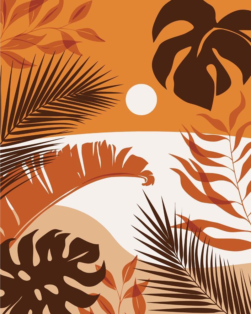Malen nach Zahlen - Malen nach Zahlen - Landschaft Illustration 23