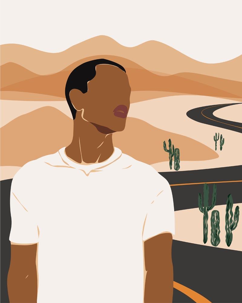 Malen nach Zahlen - Malen nach Zahlen - People Illustration 23