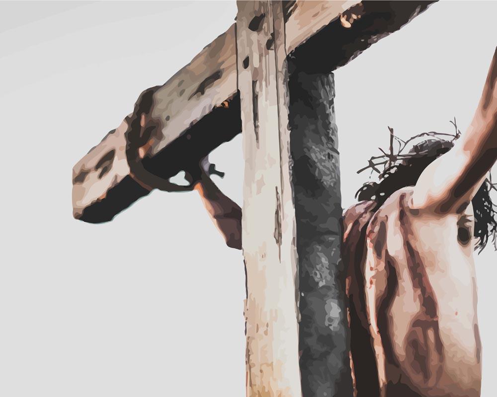 Malen nach Zahlen   Malen nach Zahlen   Jesus am Kreuz