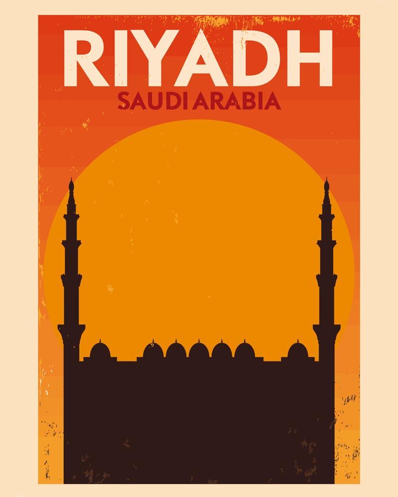 Malen nach Zahlen - Malen nach Zahlen - Retro - Riyadh Saudi Arabien