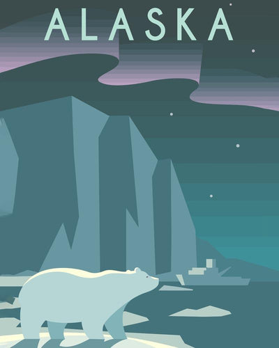 Malen nach Zahlen - Malen nach Zahlen - Travel - Alaska