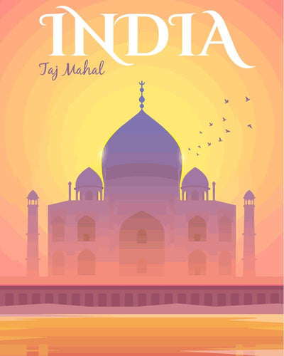 Malen nach Zahlen - Malen nach Zahlen - Travel - Indien