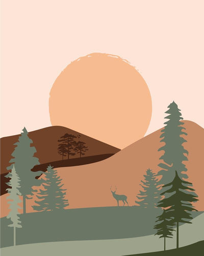 Malen nach Zahlen - Malen nach Zahlen - Wilder Wald 33