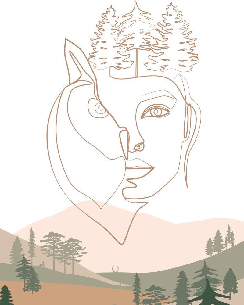 Malen nach Zahlen   Malen nach Zahlen   Wilder Wald 44