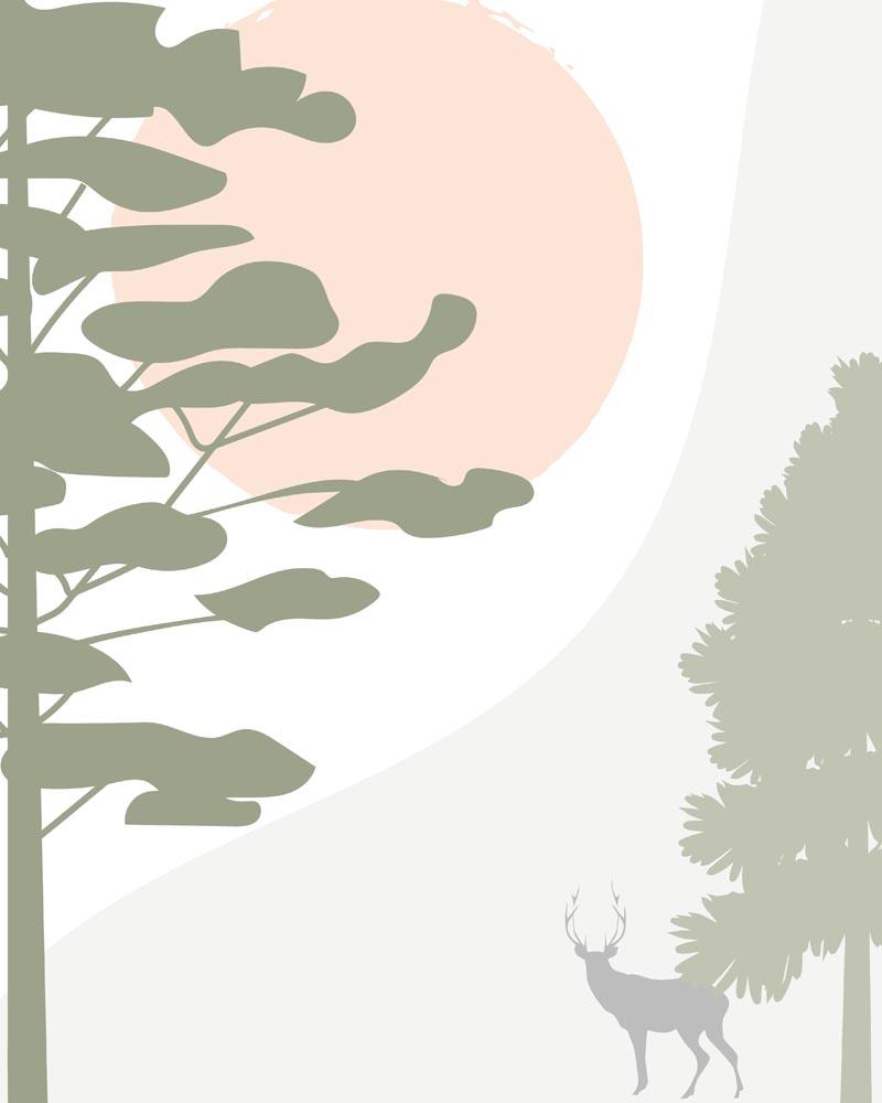 Malen nach Zahlen   Malen nach Zahlen   Wilder Wald 46