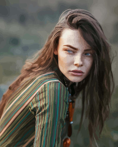 Malen nach Zahlen - Malen nach Zahlen - Hippie Frau