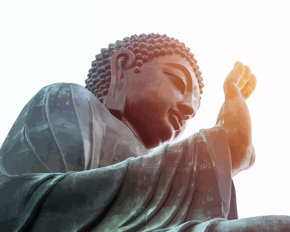 Malen nach Zahlen - Malen nach Zahlen - Foto vom Buddha