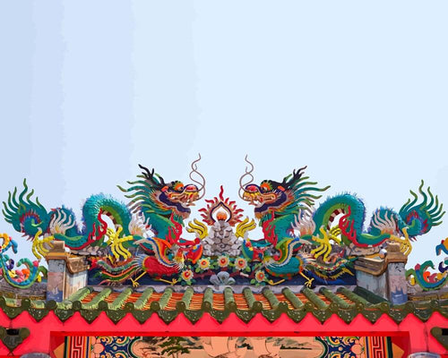 Malen nach Zahlen - Malen nach Zahlen - Chinesische Drachen