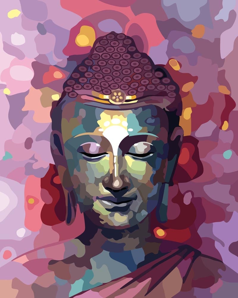 Malen nach Zahlen   Malen nach Zahlen   Der pinke Buddha