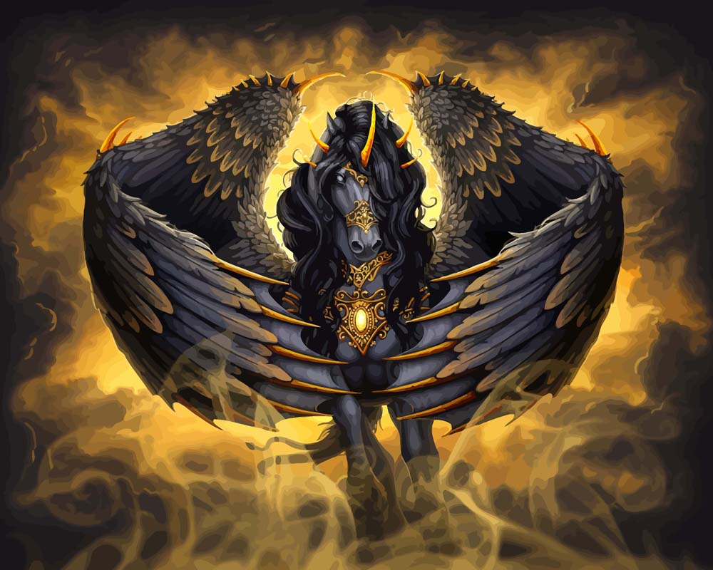 Malen nach Zahlen   Malen nach Zahlen   Pegasus   by Sarah Richter