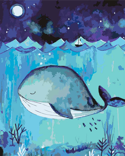 Malen nach Zahlen - Malen nach Zahlen - Dreamin Wal - by Tiny Tami