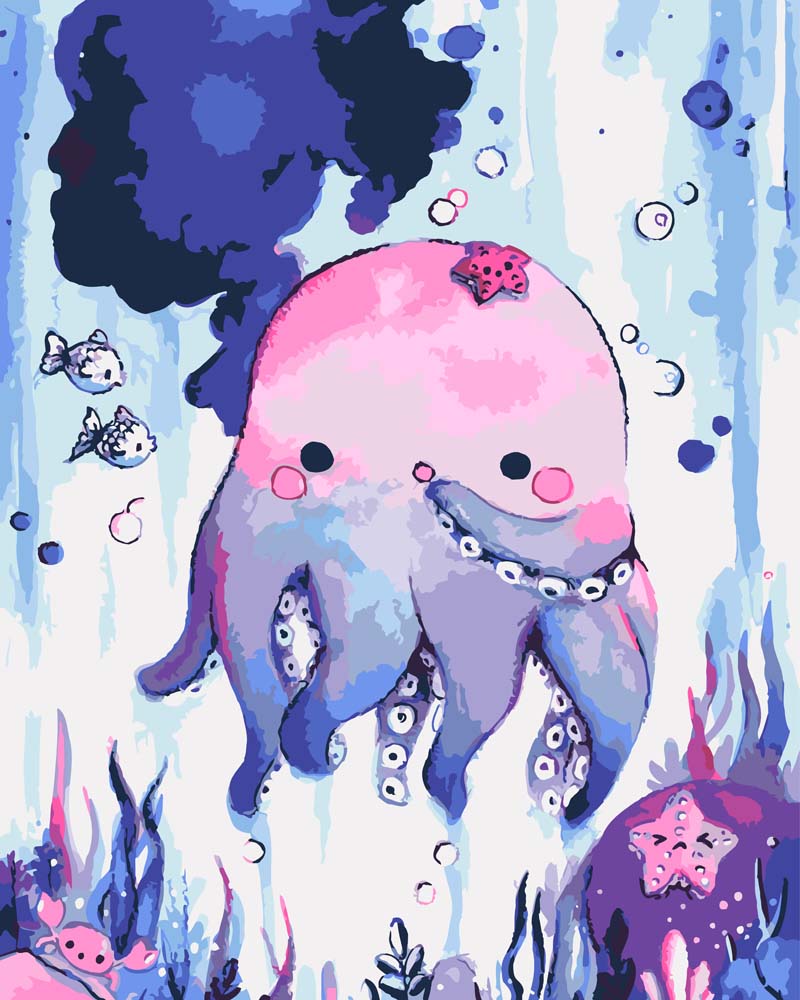 Malen nach Zahlen   Malen nach Zahlen   Oktopups   by Tiny Tami