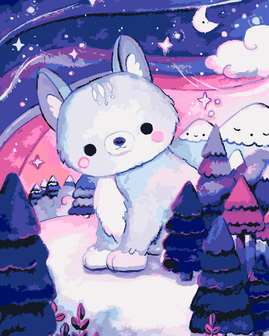 Malen nach Zahlen - Malen nach Zahlen - Polarwolf - by Tiny Tami