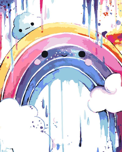 Malen nach Zahlen - Malen nach Zahlen - Regenbogen - by Tiny Tami