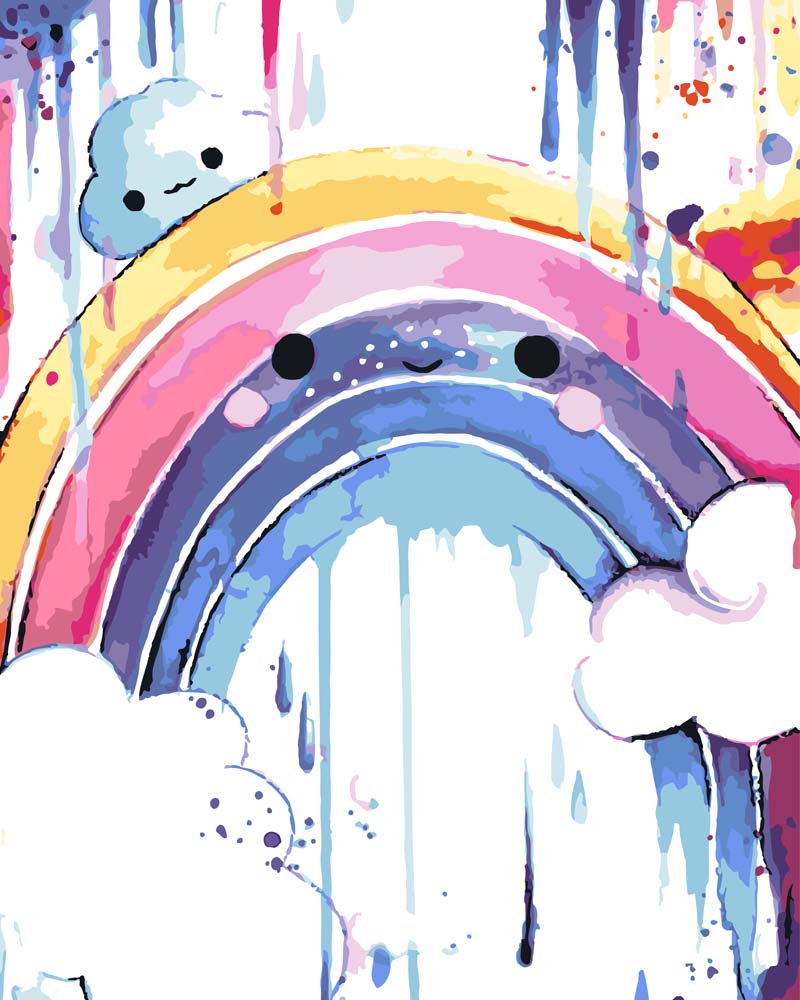 Malen nach Zahlen   Malen nach Zahlen   Regenbogen   by Tiny Tami