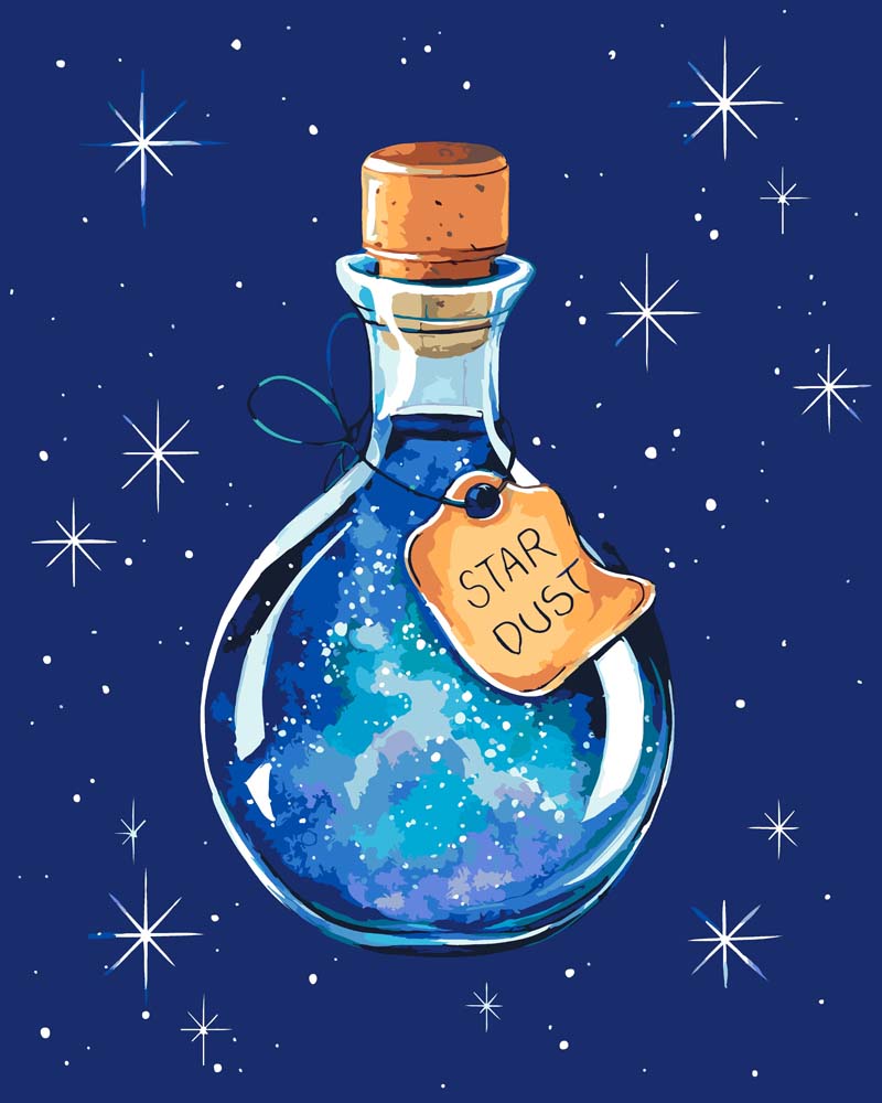 Malen nach Zahlen   Malen nach Zahlen   Stardust Potion   by Farbheldin