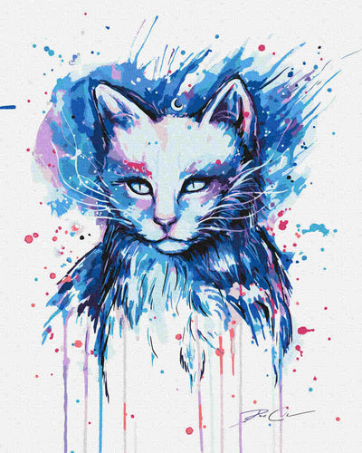 Malen nach Zahlen - Malen nach Zahlen - spacecat - by Pixie Cold