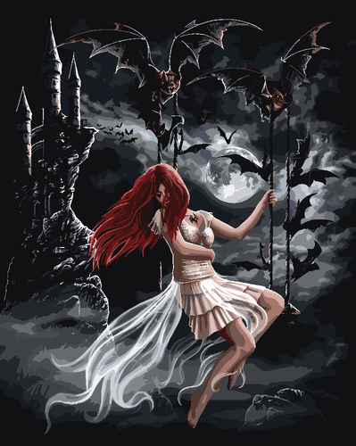 Malen nach Zahlen - Malen nach Zahlen - Draculas Bride - by Sarah Richter