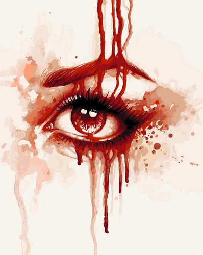 Malen nach Zahlen - Malen nach Zahlen - Red Tears - by Sarah Richter